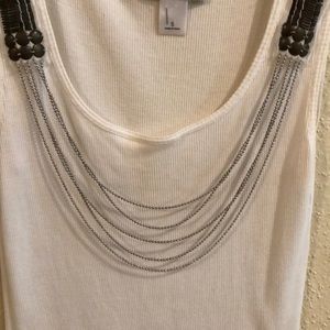 Ann Taylor Loft embellished tank